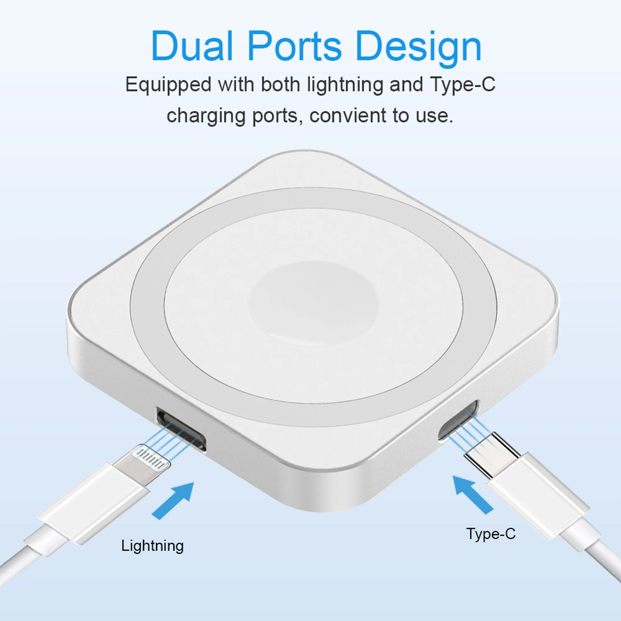 Multifunction 3in1 Universal Phone Wireless Charger Stand Fast Mobile Phone Watch Earphone Wireless Charger
