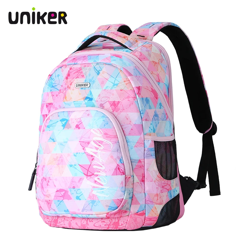 UNIKER индивидуальный 2021 клетчатый рюкзак с Mochilas Dama Pink