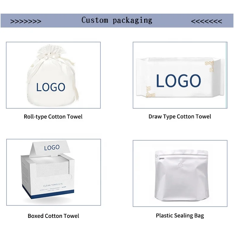 Disposable Biobased Face Towelette Facial Washcloth Makeup Remover Dry Wipes Ultra Soft, 50 Ct per Pack Face Towels