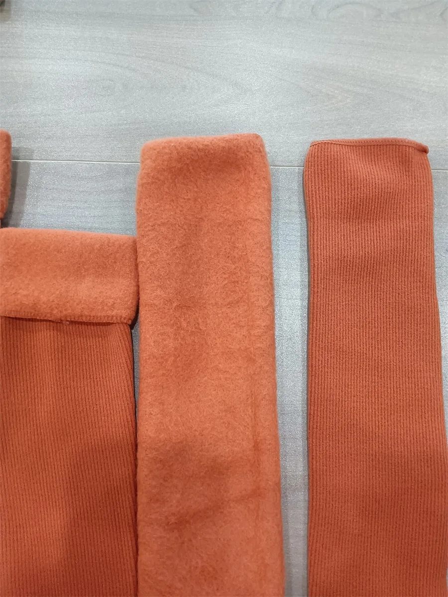 Snow Socks Middle Tube Thickened and Velvet Winter Solid Color Custom Socks