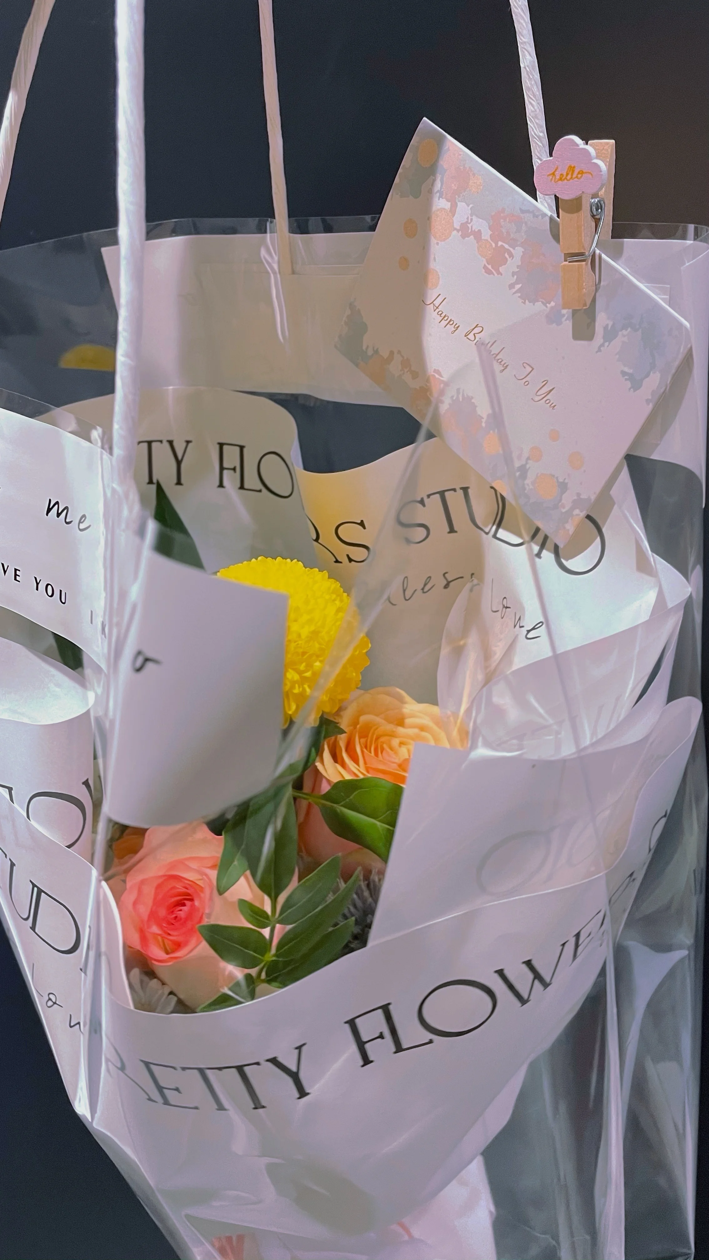 Yuhuiting flower Korean tote bag bouquet