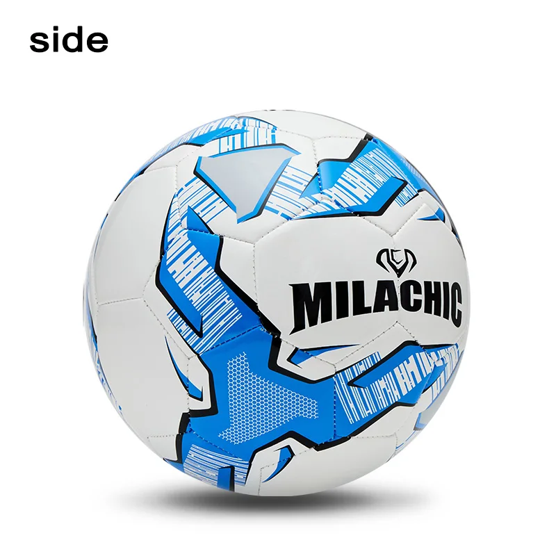 Customizable High Quality Standard Size 5 Football Blue White Pink White Professional Customized PU Machine Sewing Football
