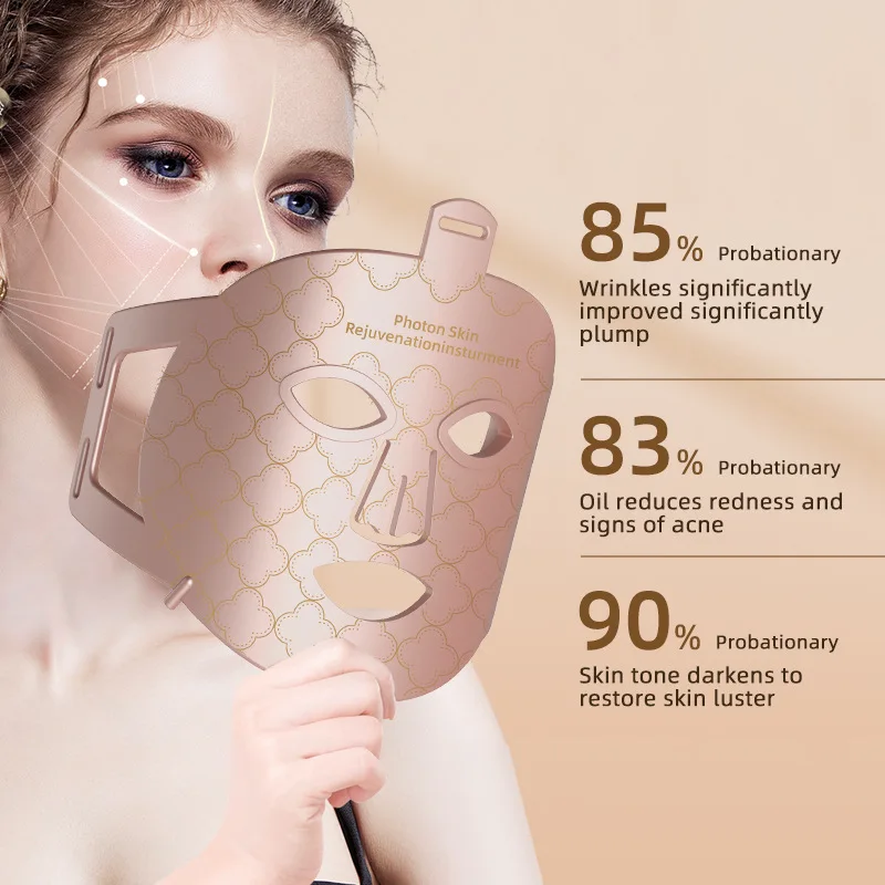 Dropshipping 8 Colors Skin Care Face Masking Beauty Led Silicone Mask Infrared Red Light Therapy Led Face Mask