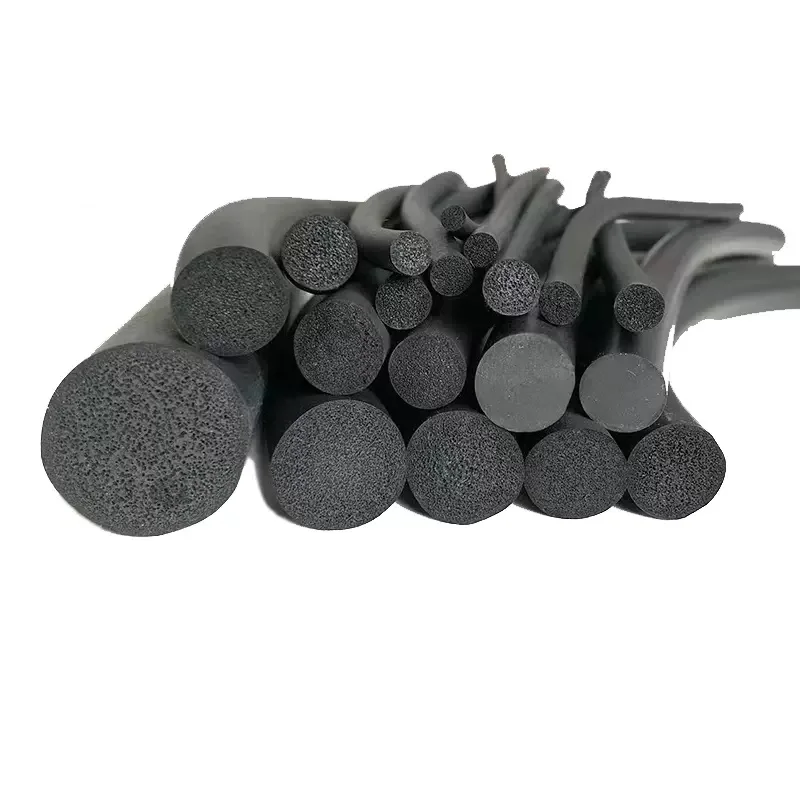 Manufacture supply EPDM sealing foam strip solid circular rubber soft cylindrical sponge motor cabine strips