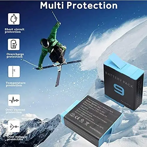  3.85V 1800mAh Rechargeable Batteries Action Camera Battery for GoPro Hero 9 Black Official