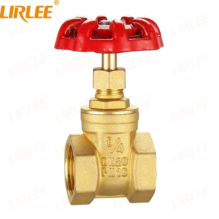LIRLEE Manufacturer OEM ODM Manual Internal Thread 4 Inch Water Best Brass Gate Valve