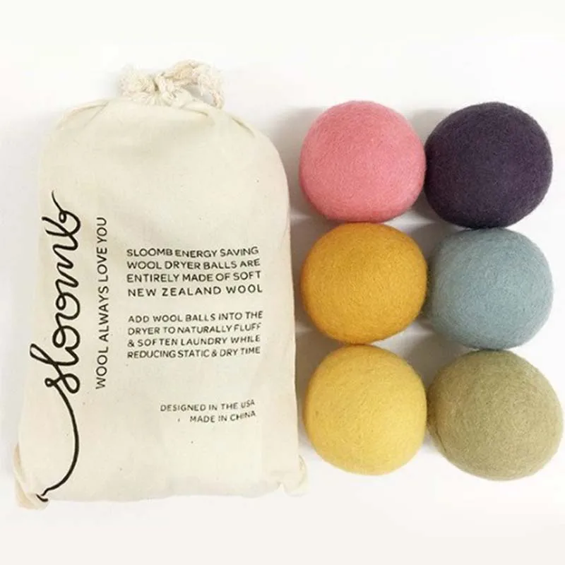 Trending 2024 New Products  Bestseller in USA Organic Natural Reusable Xl 100% Wool Dryer Balls Sheep Hair Dryer Pure Eco 9cm