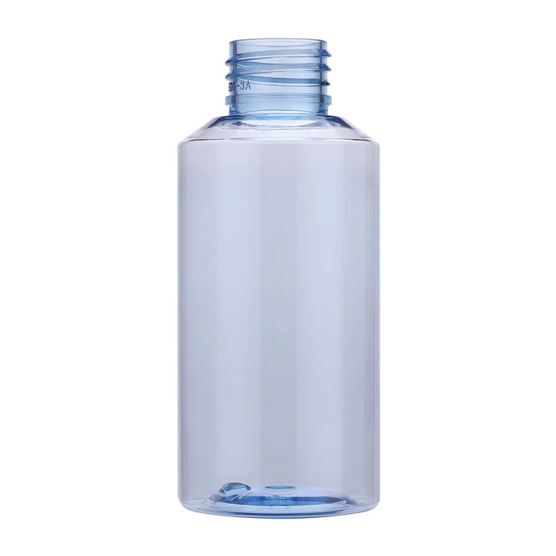 Empty pet custom cosmetic Hydrosol lotion bottle with slant shoulder and mushroom shape screw cap