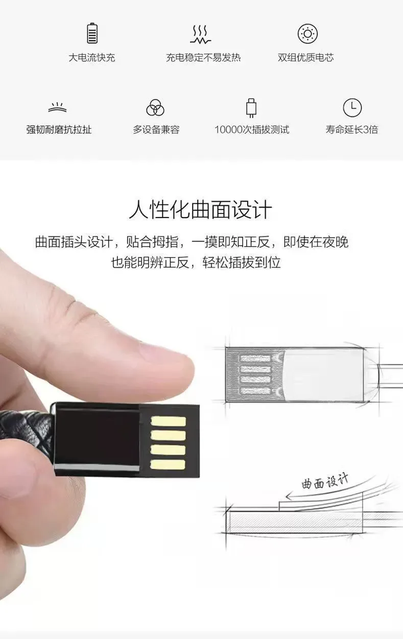 Portable USB Bracelet Charging Cable for iPhone Samsung Micro Type C Data Cable USB C Bracelet Charge