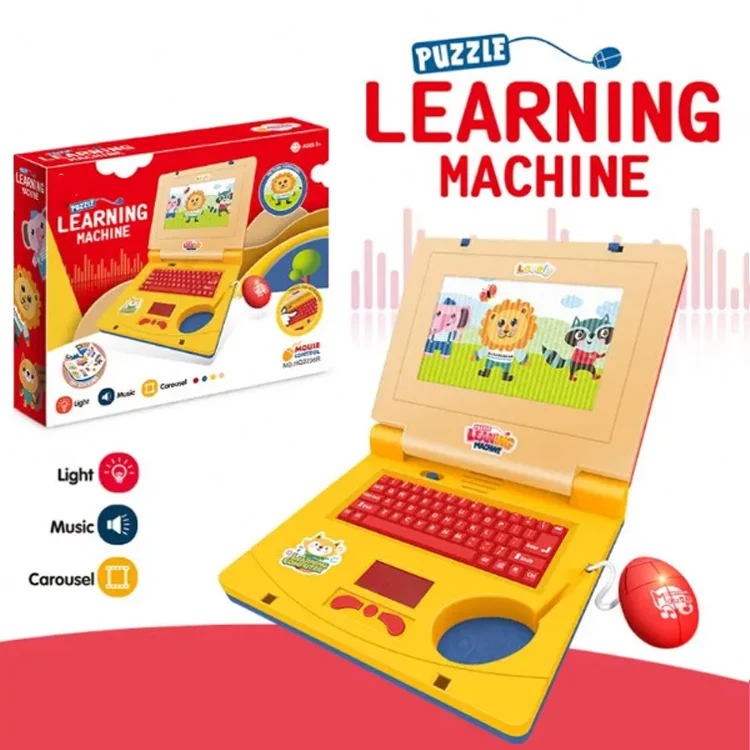 Mini Educational Machine Toy for Kids OEM Model Laptop with Keyboard for Reading and Musical Learning