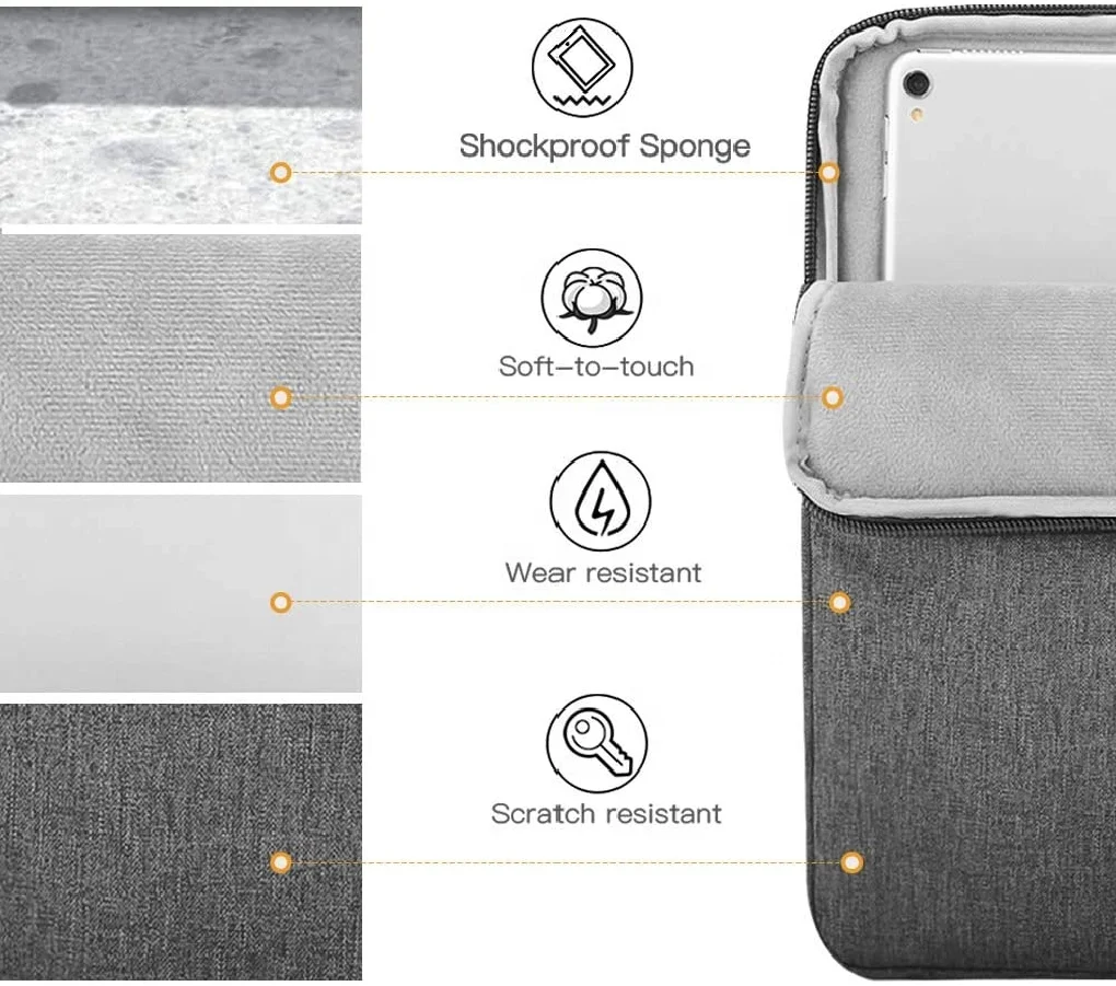 TiMOVO 9-11 Inch Tablet Sleeve Case for iPad Air 4 10.9 Pro 11 Galaxy Tab A9 PLUS 11 inches