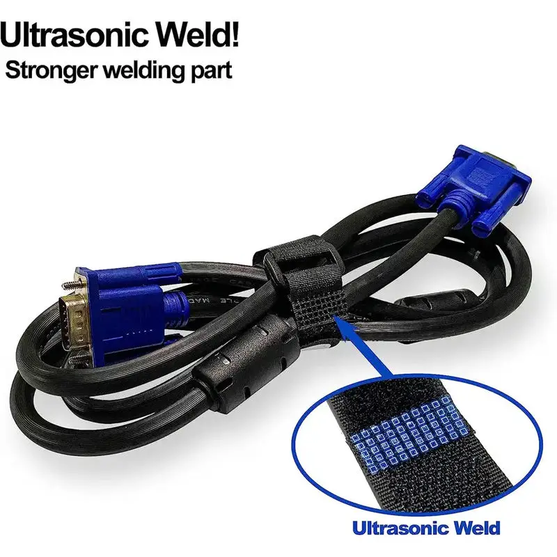 Factory OEM Reusable Cinch Straps Multipurpose Quality Hook And Loop Cable Tie Down Straps With Features Write On Label