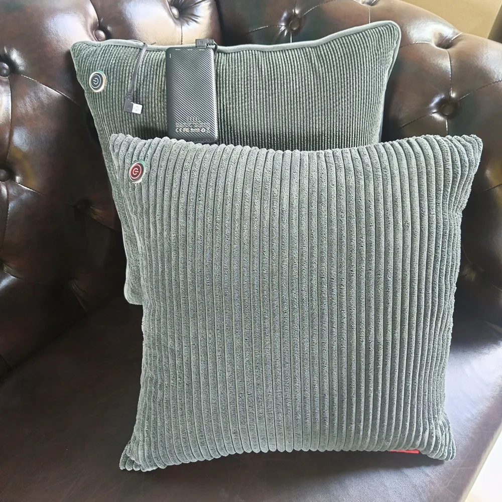 2024 New Heating Cushion Heated Pillow Hands Warm Back Warmer For Sofa,Chair,Bed And Outdoor Camping,Picnic