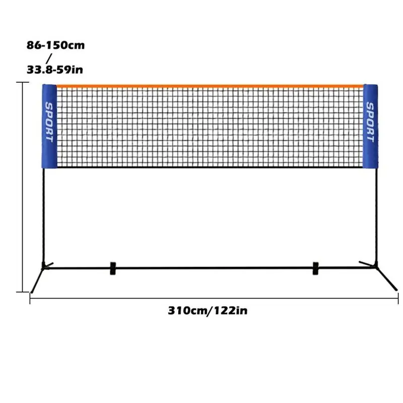 outdoor backyards beach portable volleyball four square multifunctional net