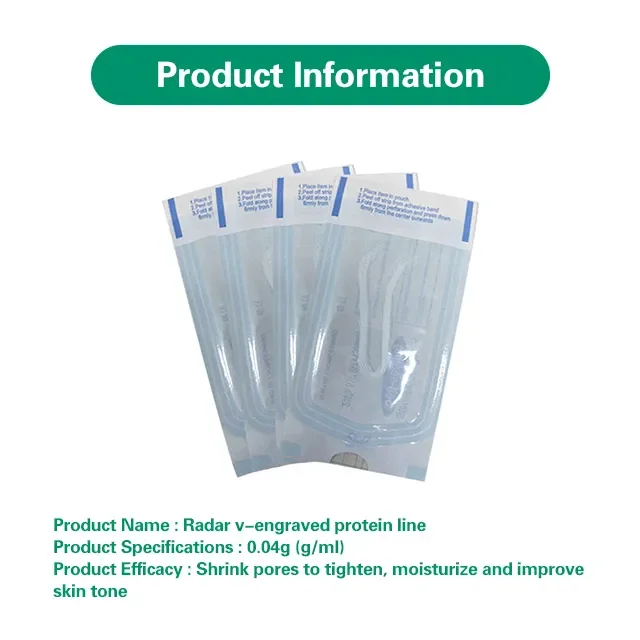 Facial Collagen Thread Lift remove wrinkles Face lifting Tightening Thread Gold Protein Line