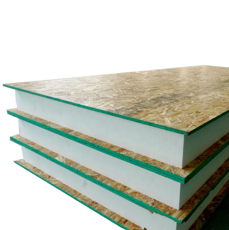 China Factory High Insulation Value Good Quality OSB Structural Insulated Panel SIP Panel For Prefab Home House Hotel Villa Use