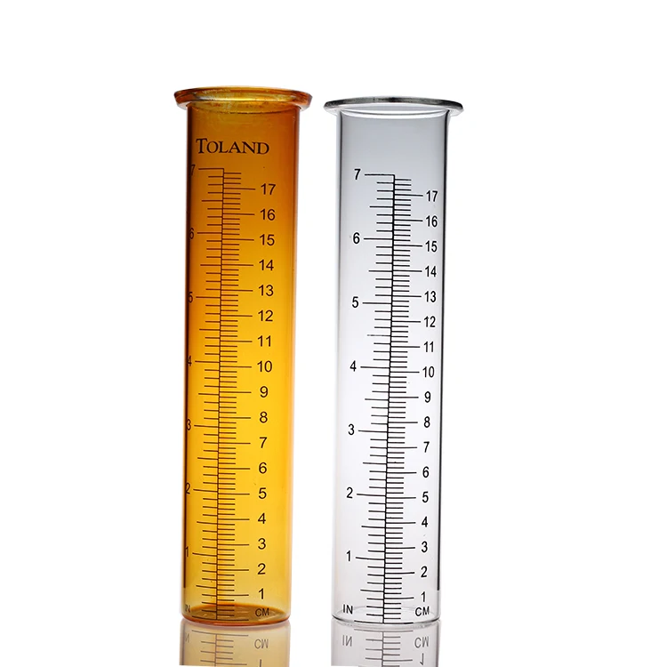 
high borosilicate glass Weather Rain gauge glass 