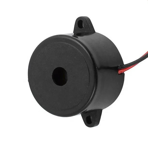 DC 12V 2-проводной постоянные активные электронный звуковой сигнал цвет черный; Каблук 23 мм