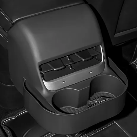 Rear Center Console Organizer Cup Holder Suitable For Tesla Model 3/Y  Car Interior Storage Box Air Vent Storage Box Cup Holder