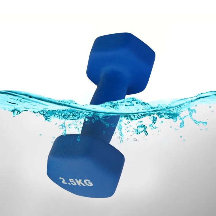 Hot Sale Colorful Home Fitness Gym Weights Cast Iron Factory Neoprene Hex Wholesale Neoprene Dumbbell Matt KG Women Box EM 15cm