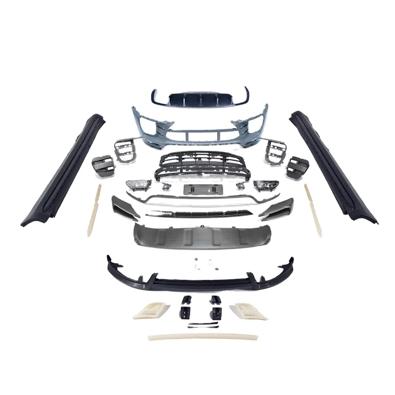 For Porsche Macan 2014-2017 year 95B.1 front bumper Turbo +TKT style bumper facelift bodykit