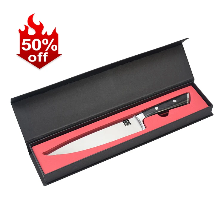 Premium Cooking Knife 8 Inch German High Carbon Stainless Steel Kitchen Knife With Pakka Wood Handle Chef Knife