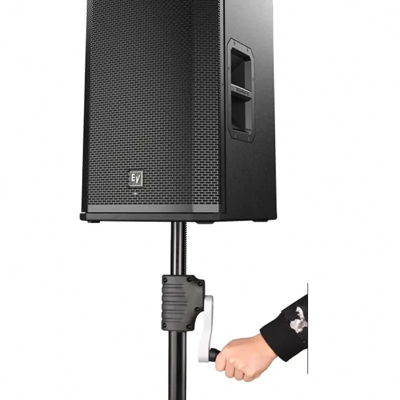 OEM Professional heavy duty black adjustable tripod crank speaker stand floor for 15 inch speaker