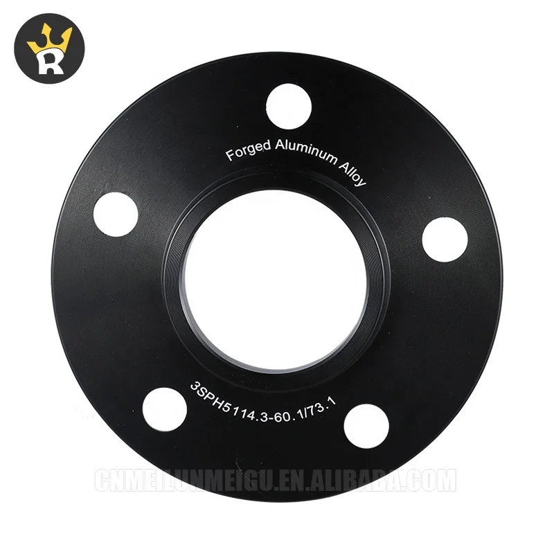 Black Wheel Spacers Adapter 5x114.3 5x4.5 Hub Centric OEM for Wheel Widen