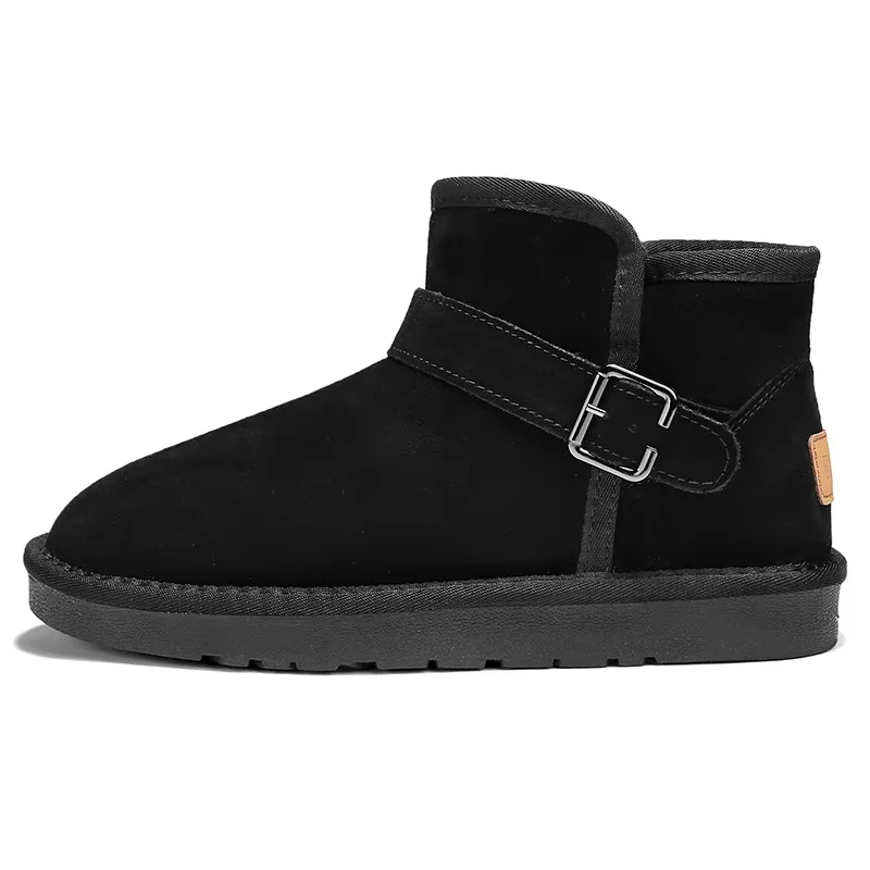 Hot Selling Durable Snow Boots For Couples Plush Warm Thick Sole Outdoor Cotton Shoes For Men Women Boys Girls