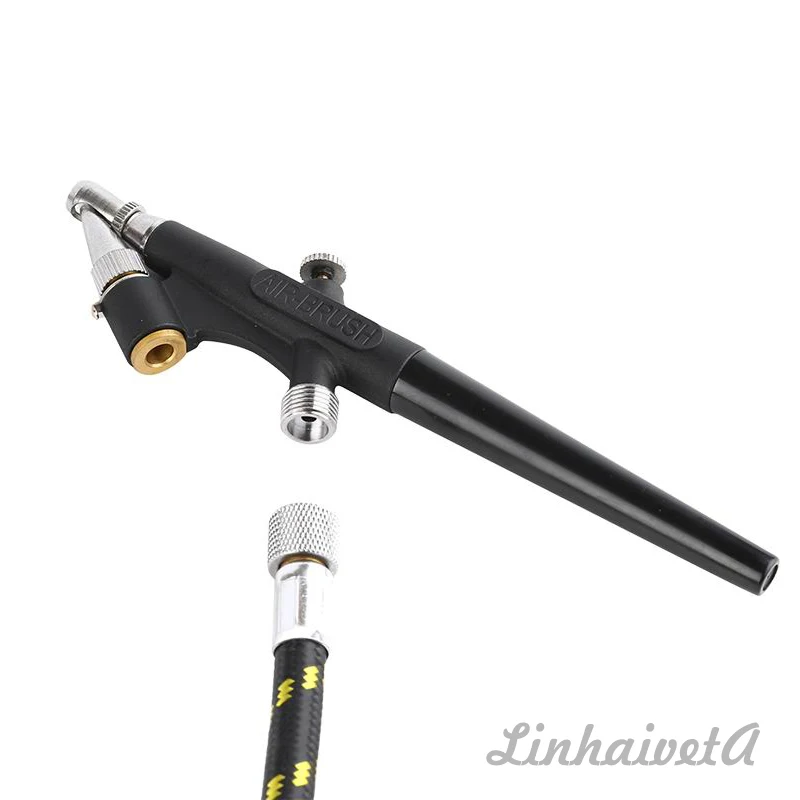 
LinhaivetA Single action hobby airbrush kit mini spray gun air brush set 