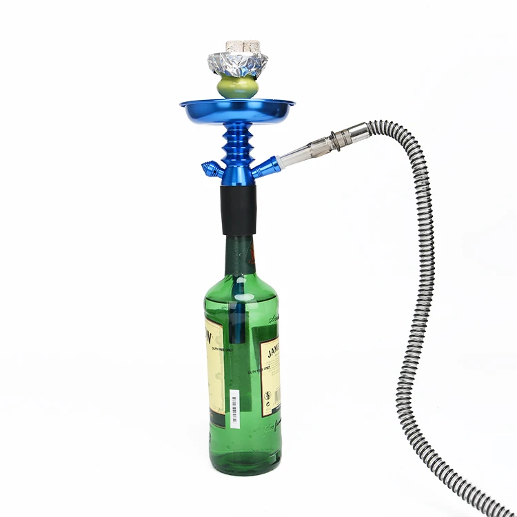 aluminium nargile accessories push type top hookah stem head shisha pole parts suit sets adapter rod