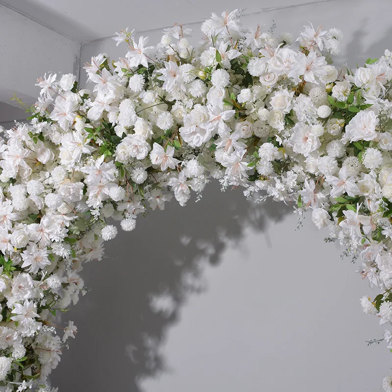 Artificial Flower Wedding Arch Decorated Flower Metal Arch For Wedding Background Wedding Decoration