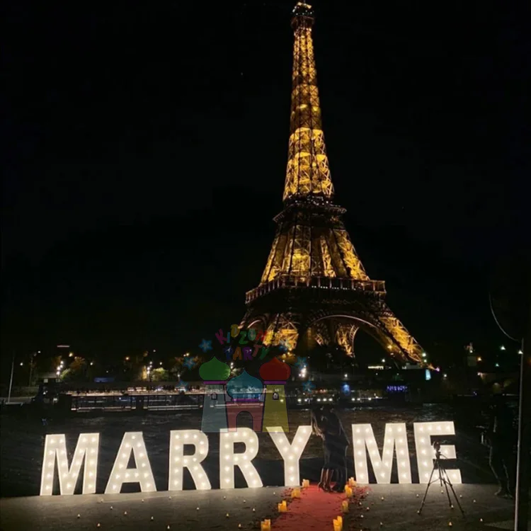 Commercial grade birthday party outdoor large number marquee wedding alphabet light up letters