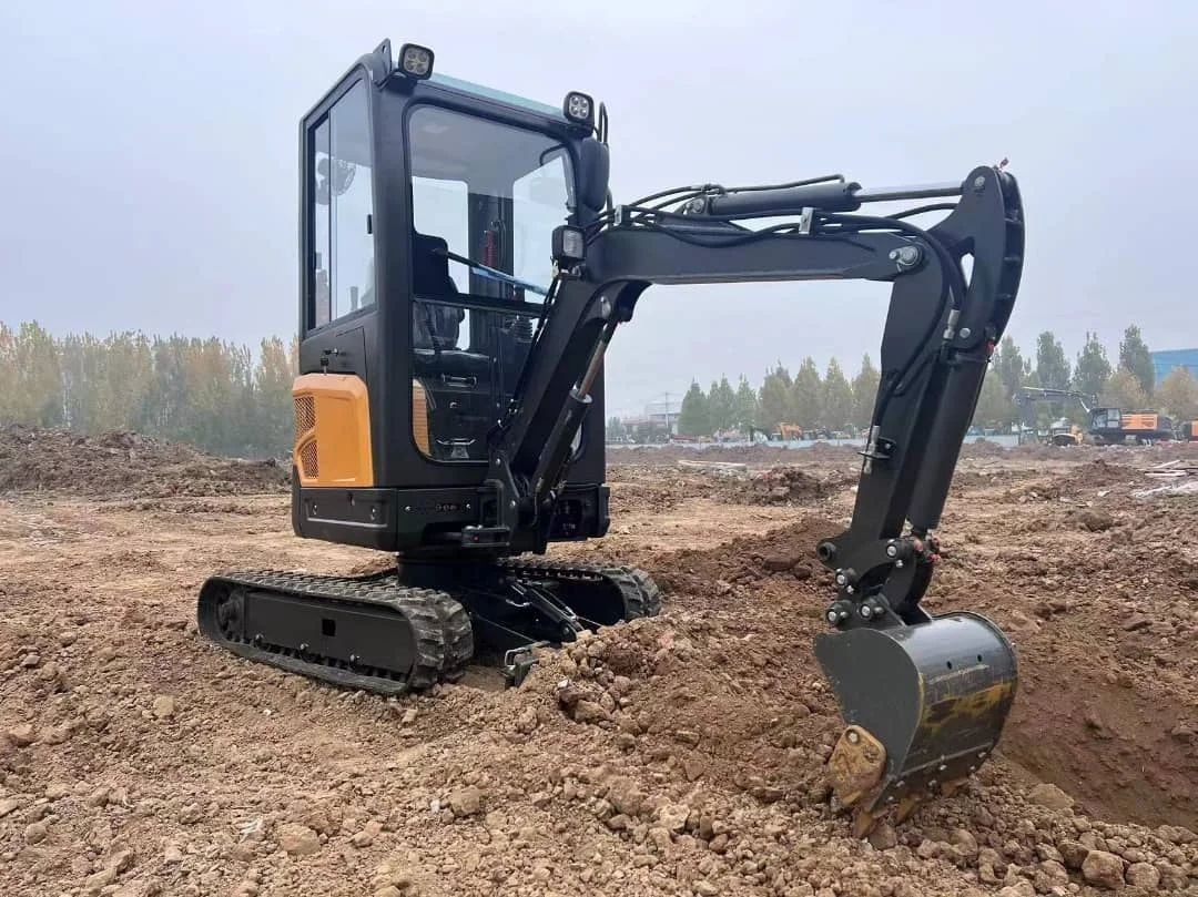 FREE SHIPPING EURO V CE EPA diesel Engine 2 Ton zero Tail Full Hydraulic Automation China Mini Excavator Digger for Sale