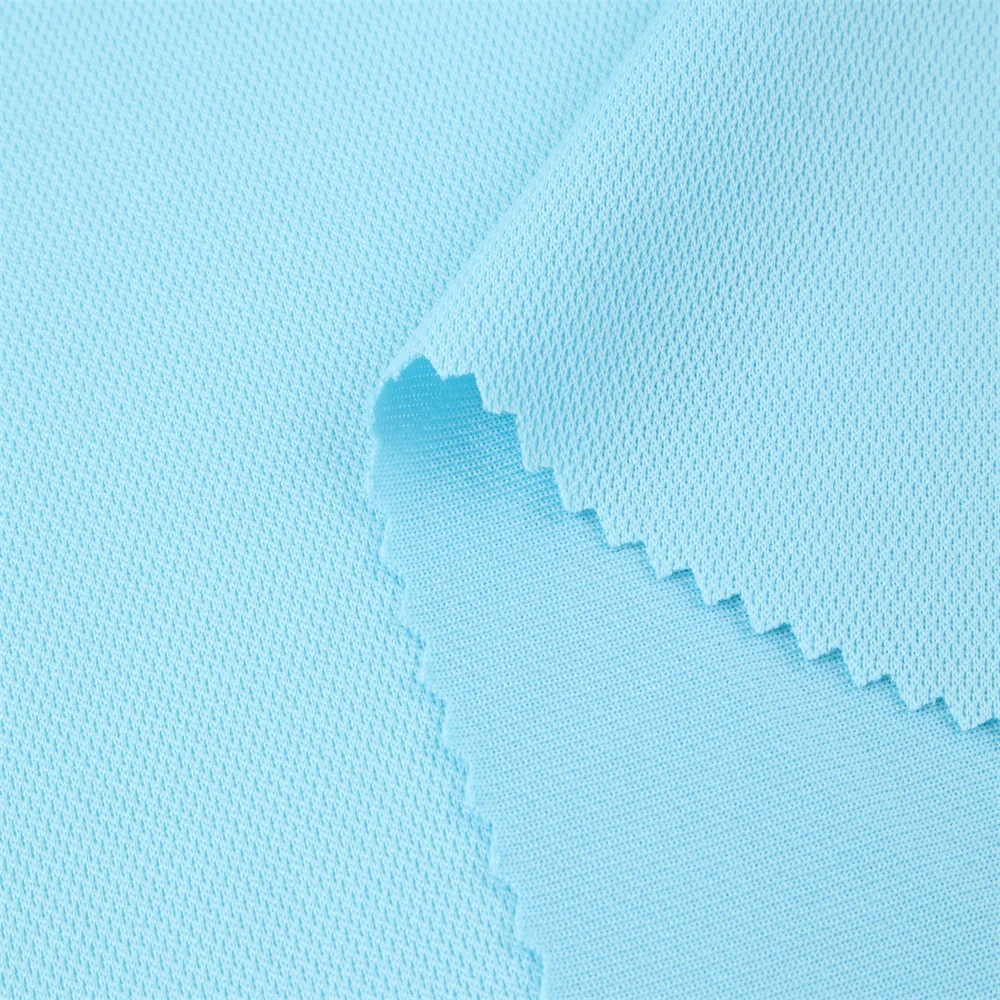 J077 Sample Order DAHONG Fabrics T Shirt Manufacturer Soft Mesh Sweat Shirt Fabric Good Price Sports Wear Fabric