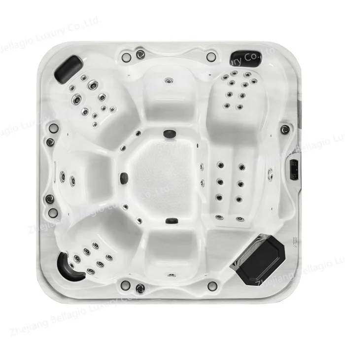 High Quality 6 Persons Outdoor Massage Luxury Outdoor Hot Tub Spa