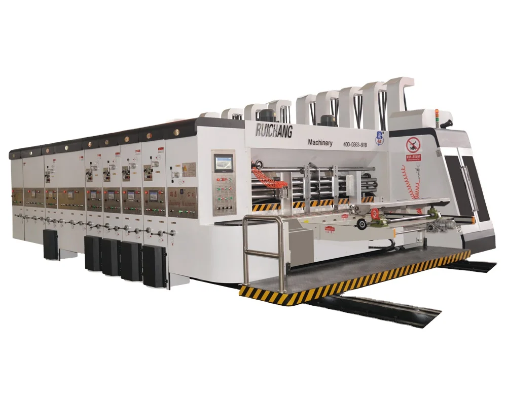 1224 high speed corrugated carton box printing slotting and die cutting machine