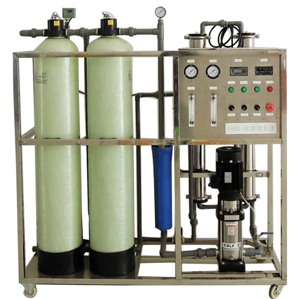 500LPH Reverse Osmosis purification Machine Mineral Water treatment plant