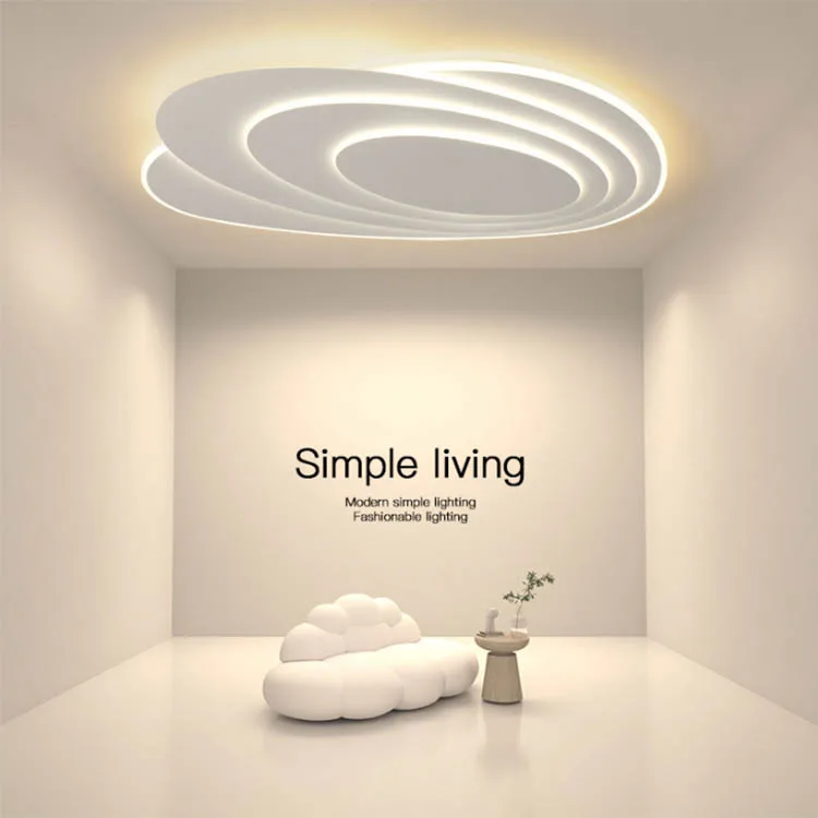 Modern Intelligence LED Ceiling Light Surface Mounted Home Decoration Acrylic Cover Iron Base Induction Lamps Living Room