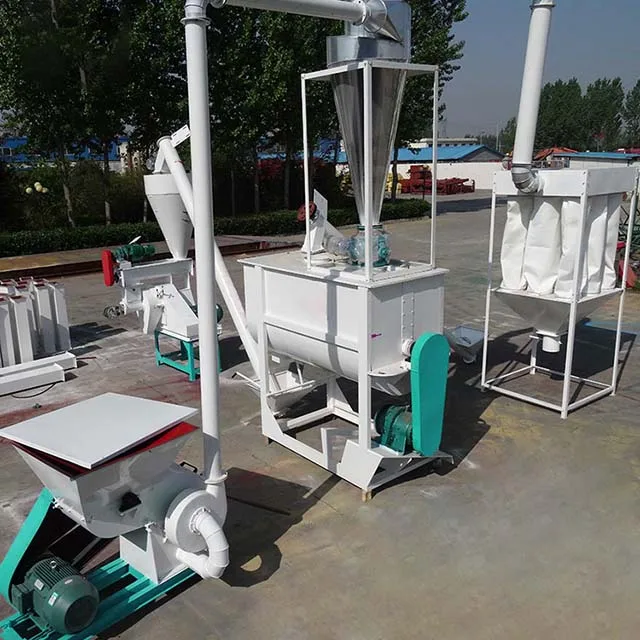Hot Sale Poultry Grass Fodder Granulator Feed Processing Machine Small Feed Pellet Production Machine Line for farm animal