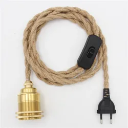 DIY Настольная лампа настенная люстра бакелитовый держатель лампы/набор E26 E27/3 м лампы цветной Плетеный Штекер