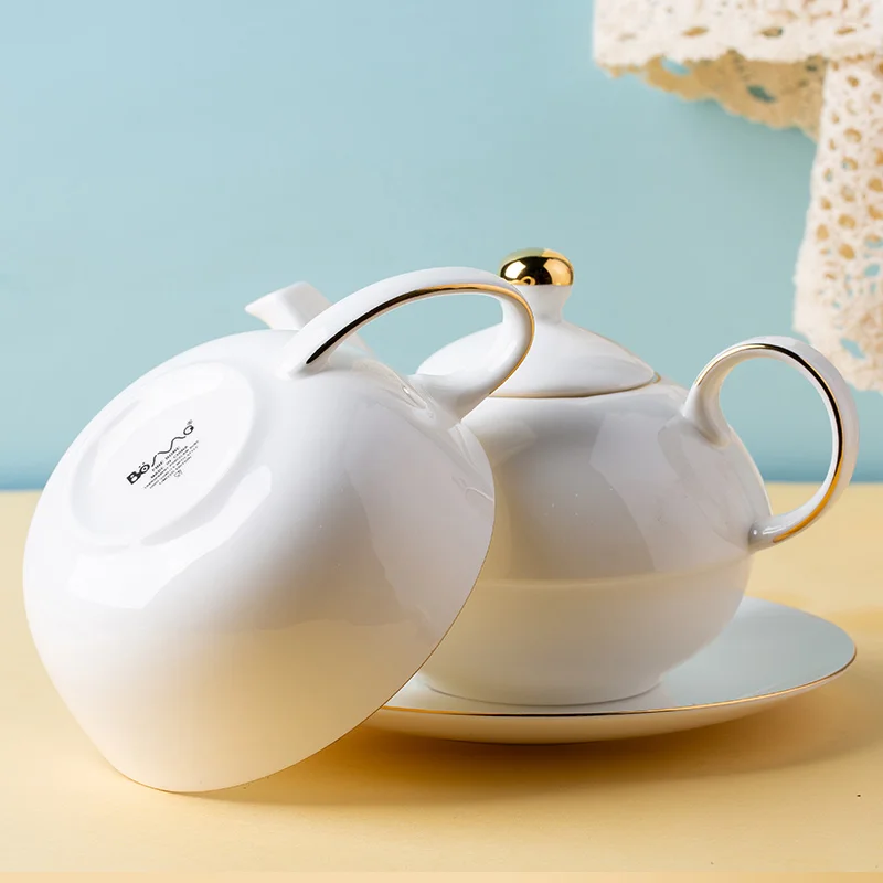 European style ceramic coffee cup and saucer sickle Phnom Penh tea set bubble teapot home coffee cup saucer milk jug custom