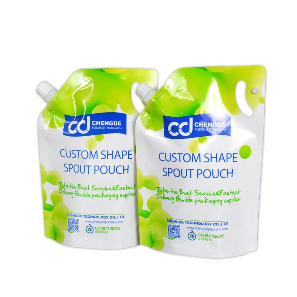 Doypack stand up washing powder liquid laundry detergent  antiseptic hand washing soap liquid refill spout pouch bag