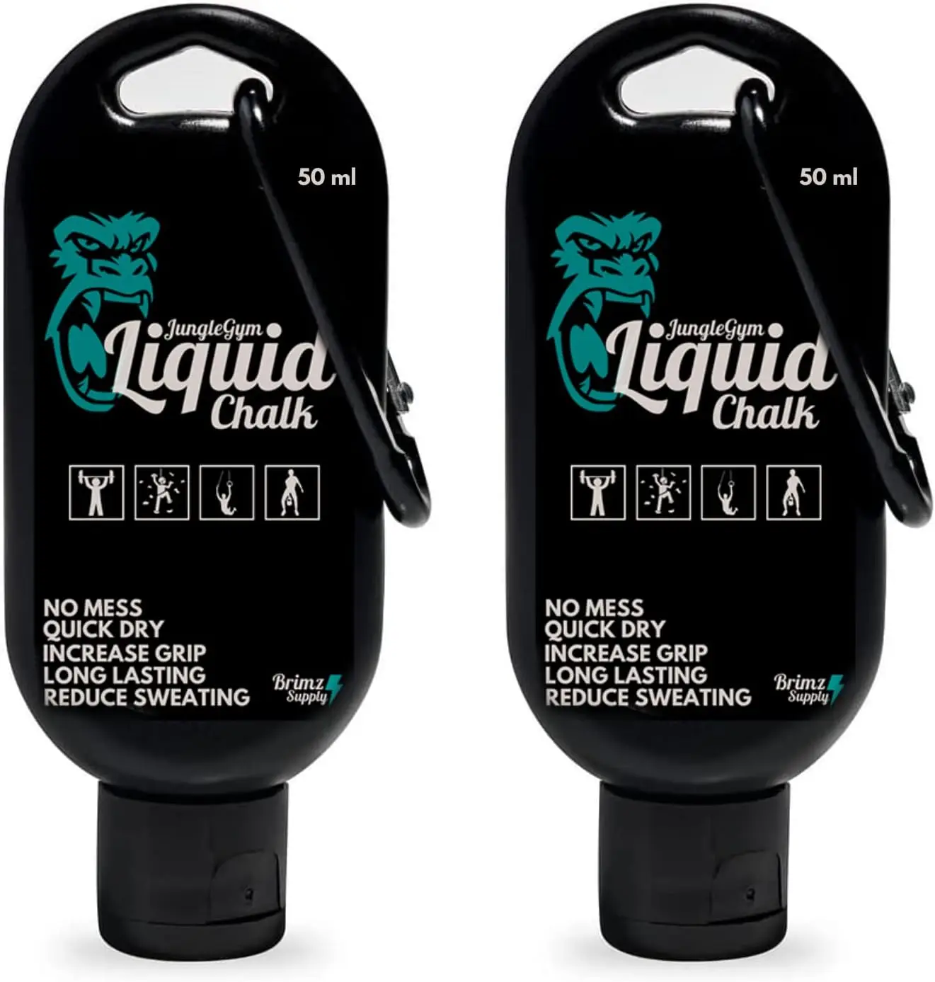 custom logo sports climbing weightlifting white liquid 250ml 50ml chalk gym liquid chalk