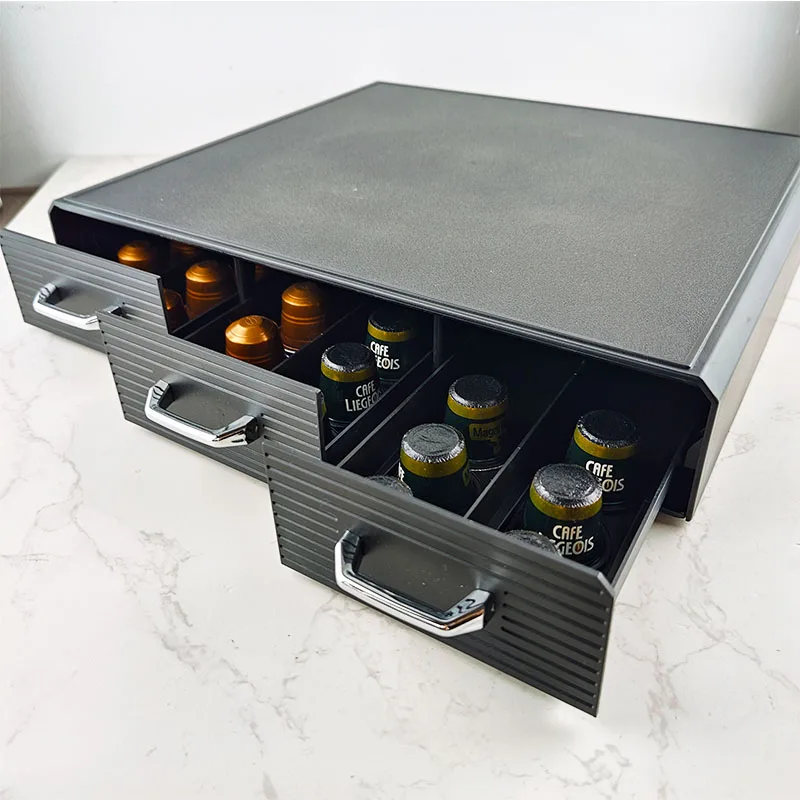 Wholesale Plastic Coffee Capsule Drawer Coffee Bar Accessories Dolce Gusto Holders 36pcs Coffee Capsule Storage Drawer