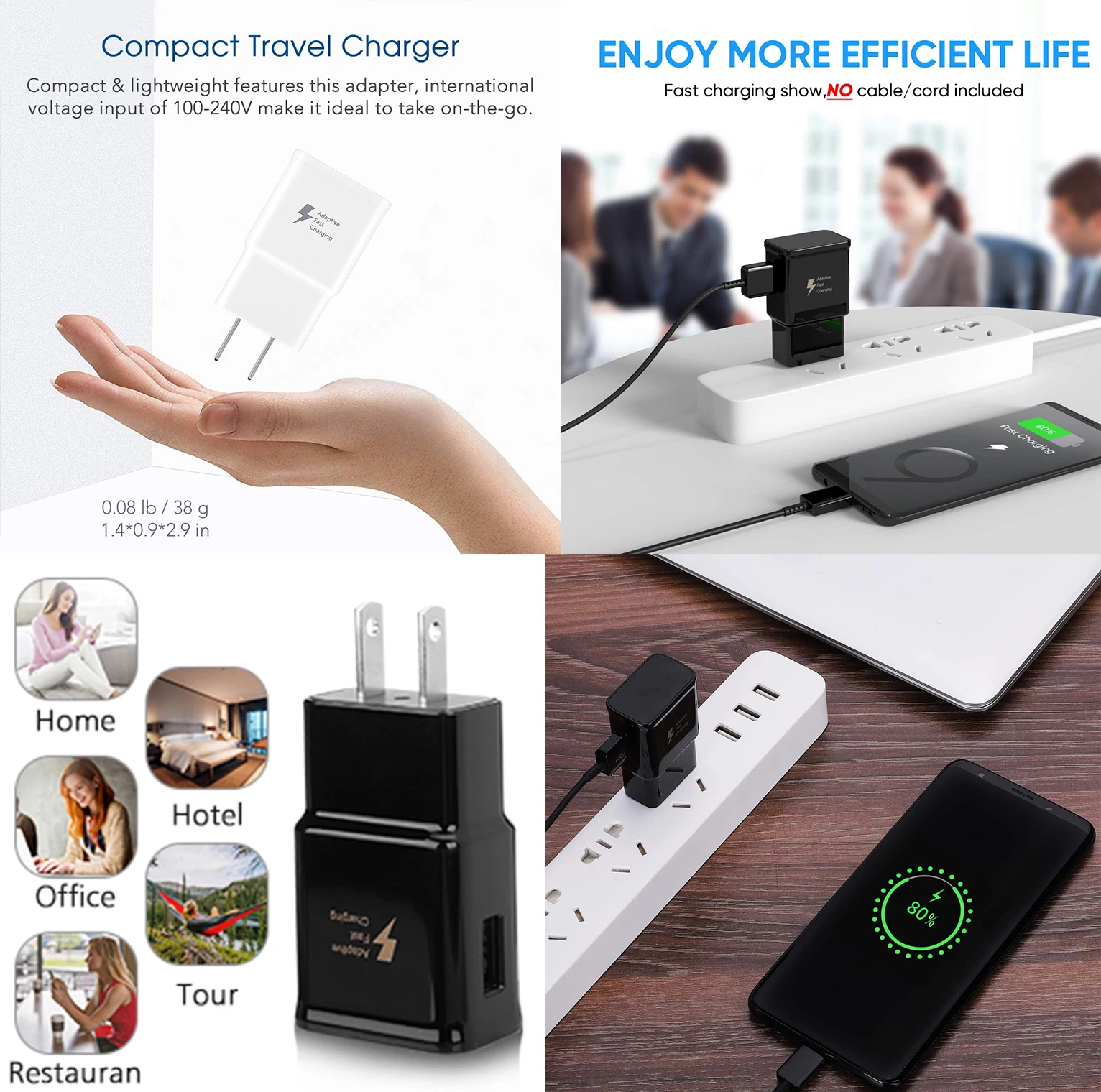 Адаптер питания 5V2A Usb быстрое портативное зарядное устройство для мобильных телефонов