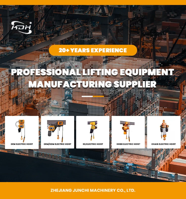 Advanced Precise Lifting Operations Electric Chain Hoist EQ 3 Ton 1000 2000 5000Kg With Electric Trolley
