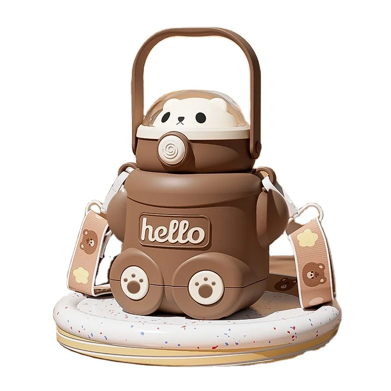 Most Popular TOP Kids Cute Stainless Steel Vacuum Flask for Children with Lift Rope