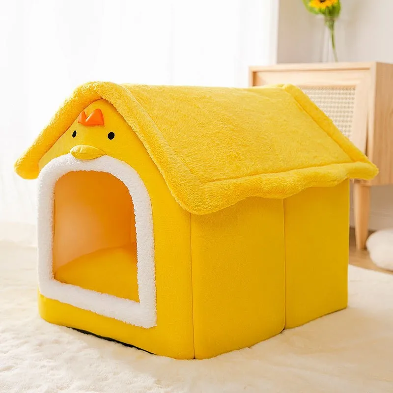 4 seasons universal machine washable outdoor Pet cat cage litter house winter warm small cardboard dogs house bedding Pet house