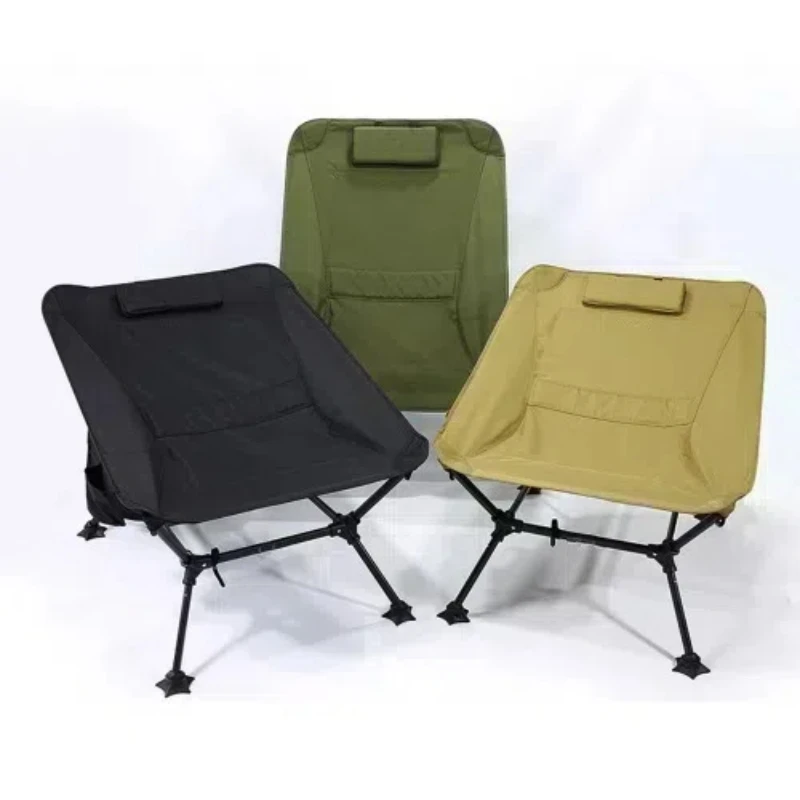 Solid color Oxford cloth folding chair Metal Solid fishing chair Ultra light portable leisure custom beach chair